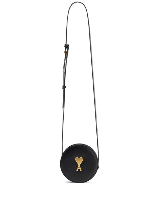 Ami Paris Logo Plaque Round Shoulder Bag — Same as shown — Size One Size — Front View