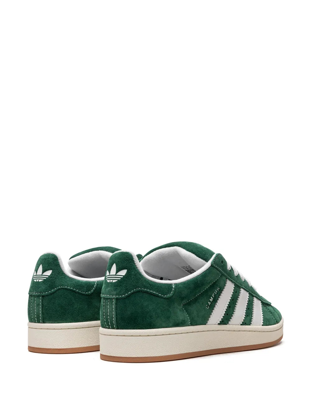 adidas Campus 00S Dark Green/Cloud White Sneakers — Dark Green/Cloud White/Off-White — Size US M 9 - US W 10.5 — Back View