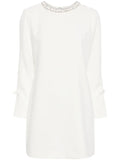 Sachin Babi Parker Crystal Embellished Minidress — White/ Ivory — Size XS — Front View