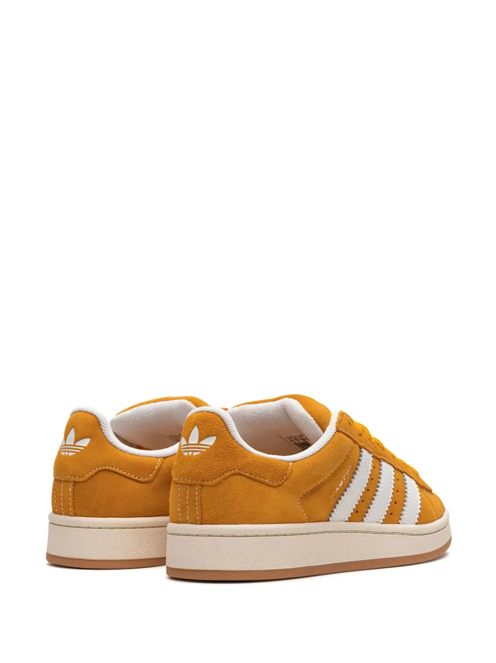 adidas Campus 80S Low-Top Sneakers — Sunflower Yellow/White — Size US M 9.5 - US W 11 — Back View