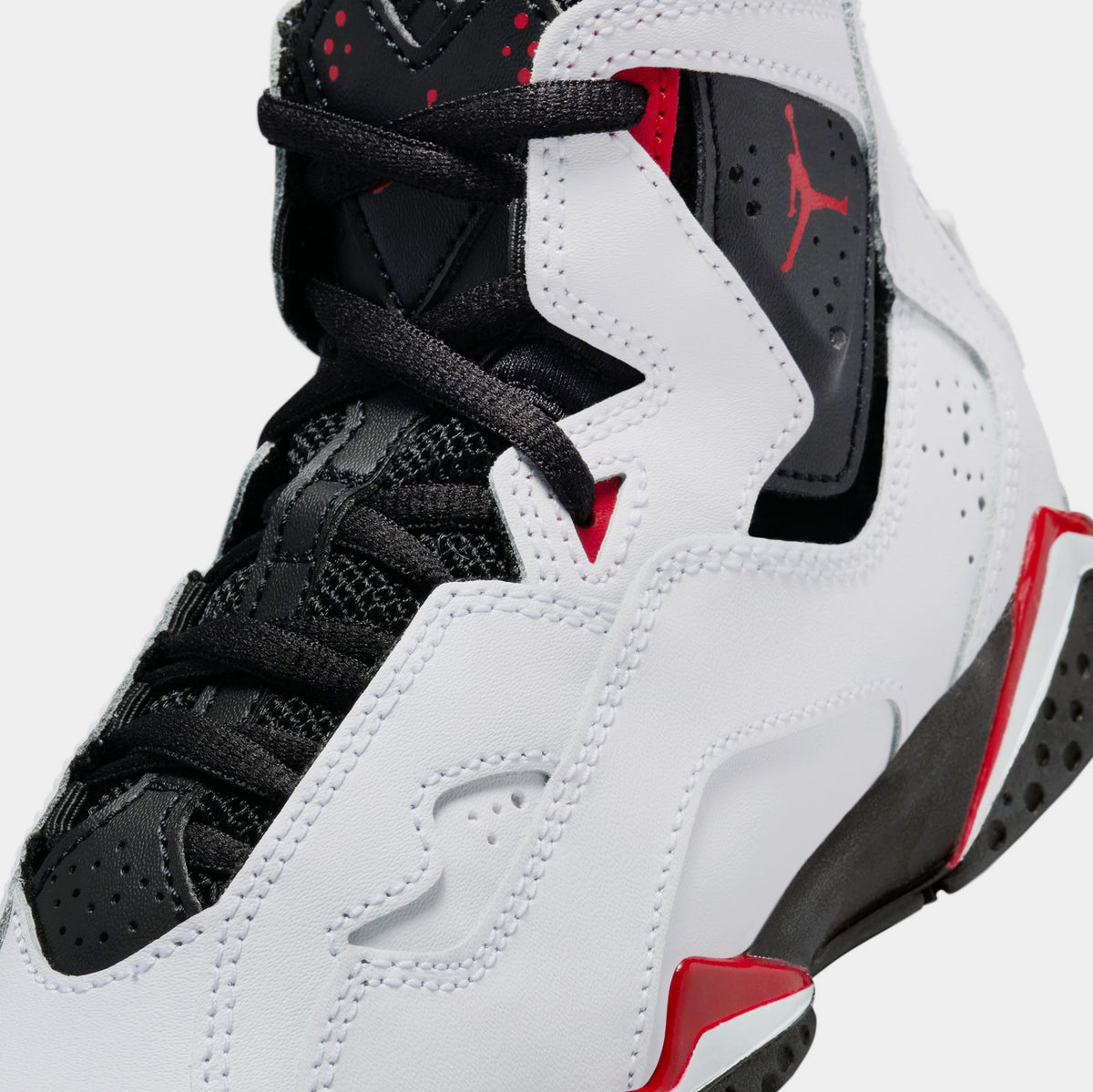 Exclusive True Flight Preschool Basketball Shoes (White/Black) — 10.5C — Side View