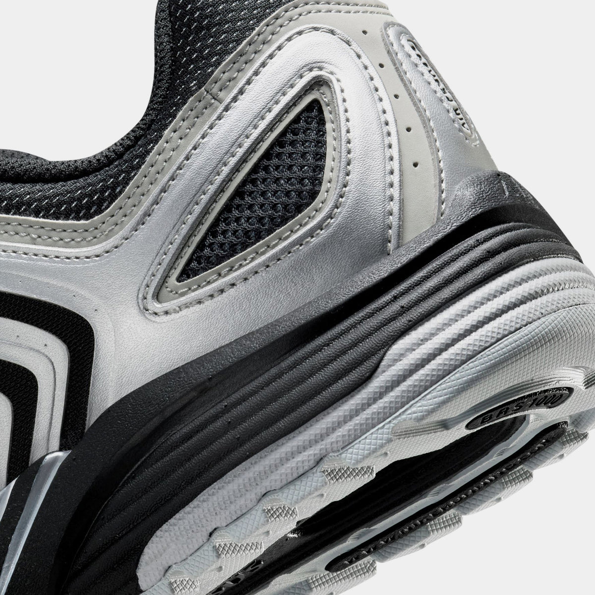 Exclusive Air Pegasus 2K5 Metallic Silver Mens Running Shoes (Metallic Silver/Metallic Platinum/Flat Silver/Black) — 6 — Back View