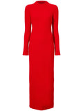 Proenza Schouler Lara Knit Maxi Dress — Red — Size XS — Front View