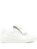 A Bathing Ape?Quilt Tassel Leather Sneakers — White — Size US M 3.5 - US W 5 — Front View