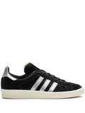 adidas Campus 80S Black Off White Sneakers — Black/Silver-Tone — Size US M 10.5 - US W 12 — Front View