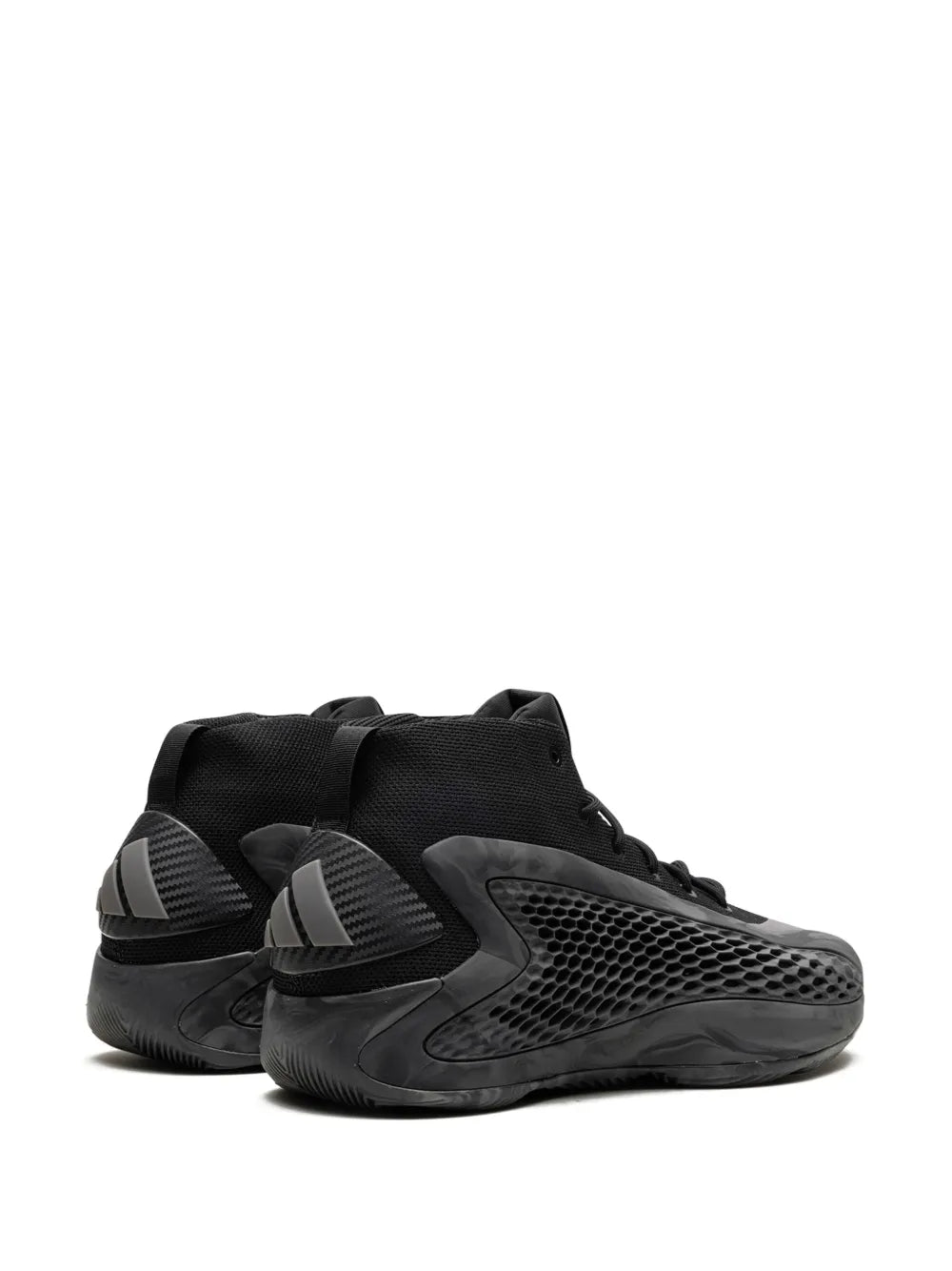 adidas Ae1 Mx Charcoal Sneakers — Core Black/Charcoal Grey/Carbon — Size US M 7 - US W 8.5 — Back View