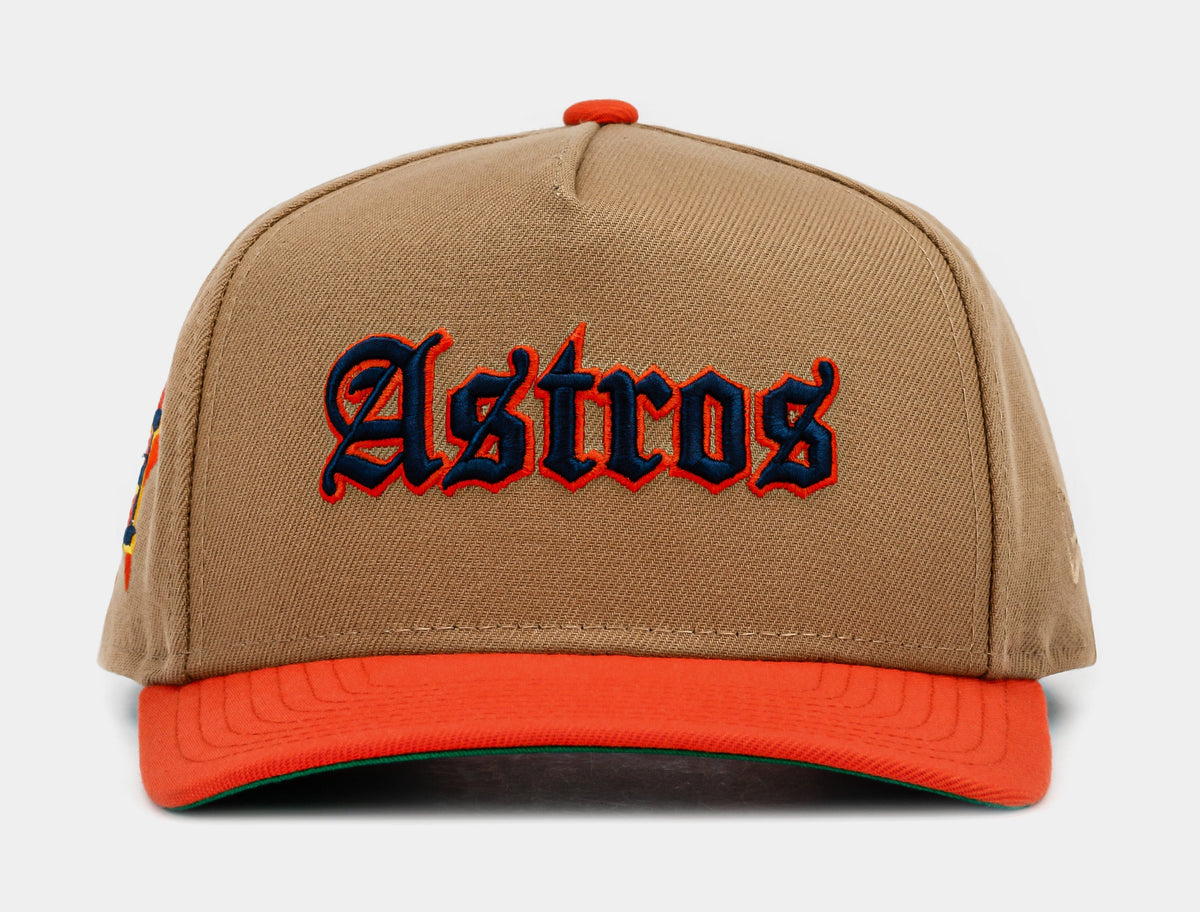 Exclusive Shoe Palace Exclusive Houston Astros Khaki 950AF Mens Hat (Khaki) — OS — Front View