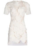 Silvia Tcherassi Hada Semi Sheer Minidress — White — Size XS — Front View