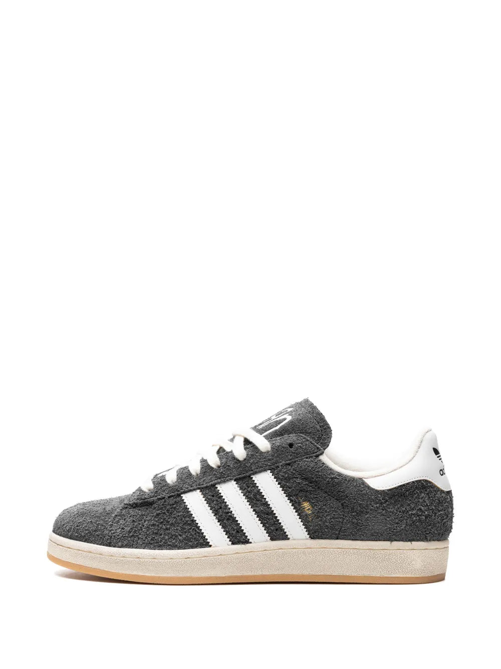 adidas Campus 2.0 Korn Suede Sneakers — Ash Grey/Off-White — Size US M 10.5 - US W 12 — Detail View