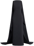 Solace London The Kaila Maxi Dress — Black — Size S — Front View