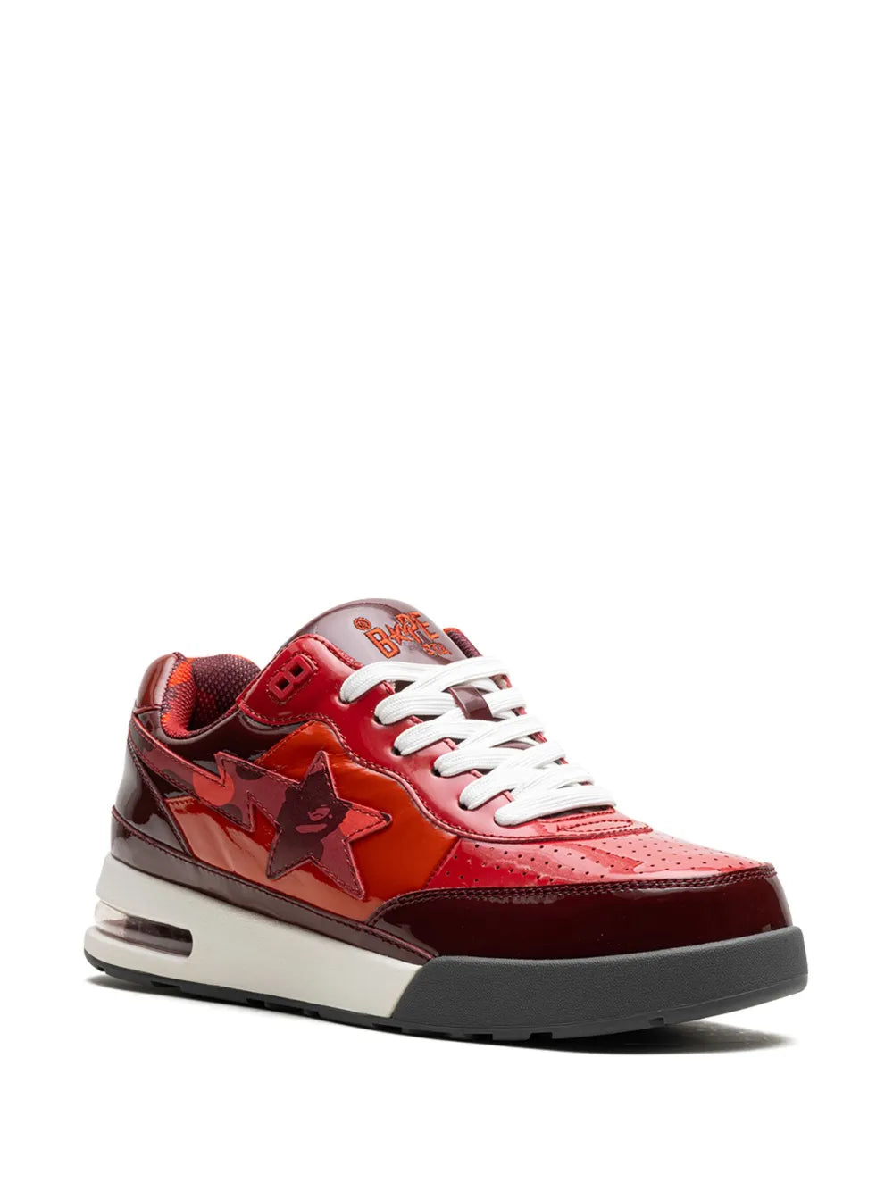 A Bathing Ape?Roadsta #1 Red Sneakers — Red — Size US M 3.5 - US W 5 — Side View