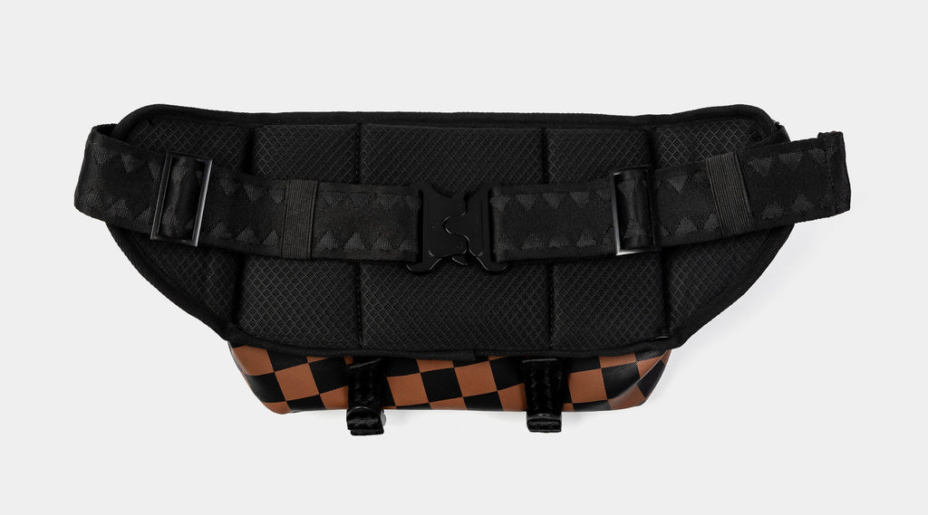 Exclusive Hangover Cargo Crossbody Mens Bag (Black/Brown) — OS — Side View