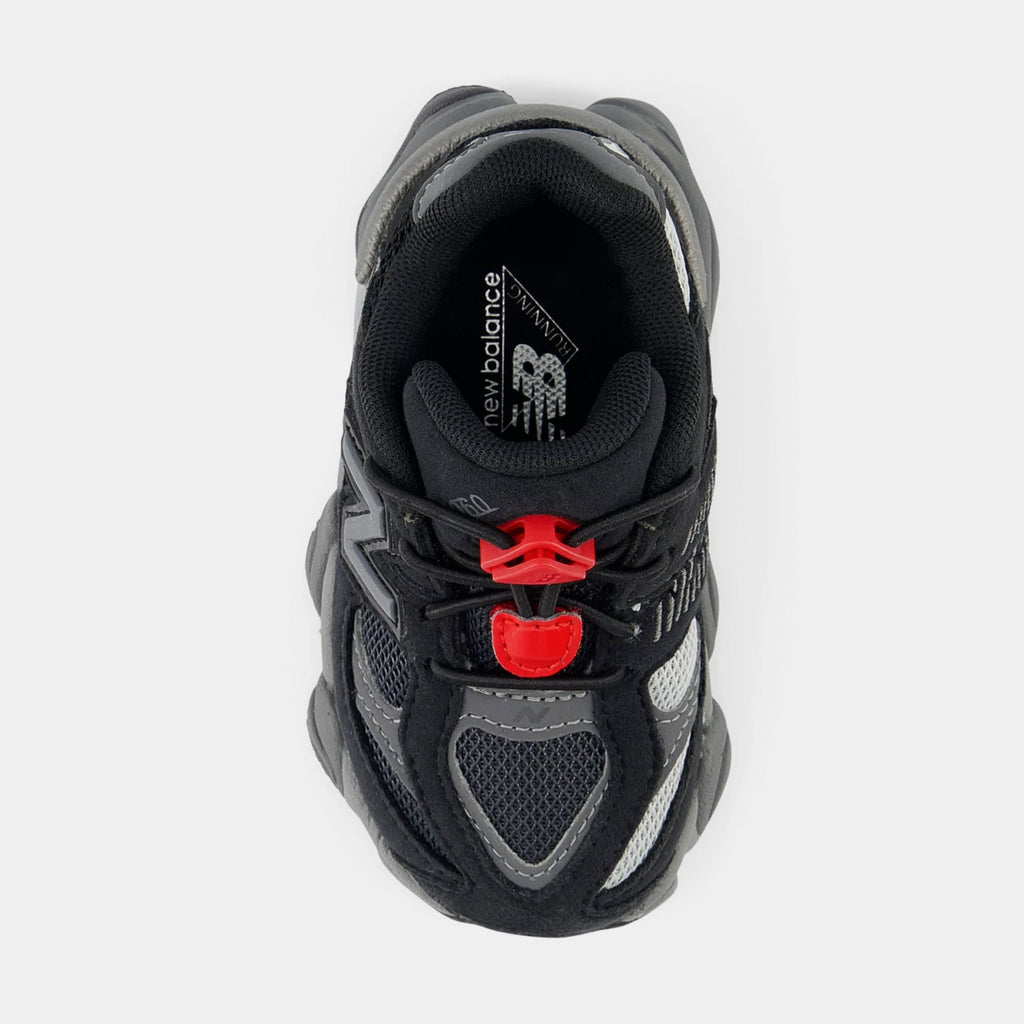 Exclusive 9060 Infant Toddler Lifestyle Shoes (Black/Grey) — 2C — Back View