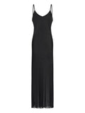 Roberto Cavalli Sleeveless Maxi Dress — Black — Size XS — Front View