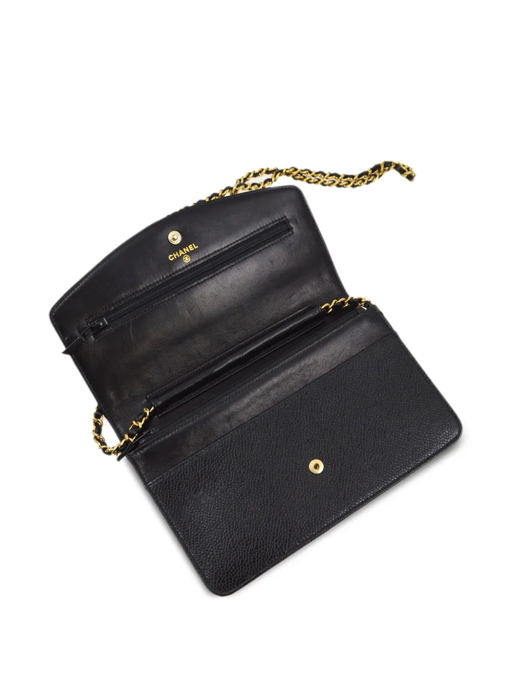 Chanel Pre Owned 2000 Cc Stitch Wallet On Chain — Same as shown — Size One Size — Top View