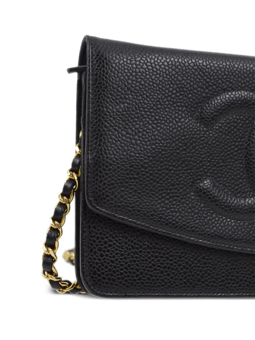 Chanel Pre Owned 2000 Cc Stitch Wallet On Chain — Same as shown — Size One Size — Back View