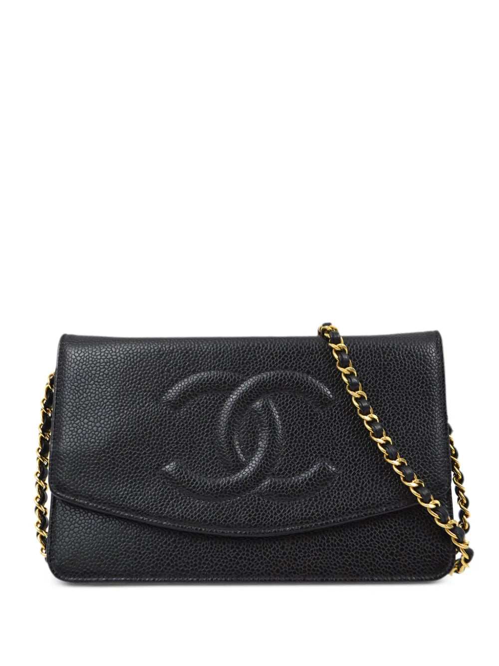 Chanel Pre Owned 2000 Cc Stitch Wallet On Chain — Same as shown — Size One Size — Front View