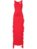 Vpm Atelier Tacy Maxi Dress — Red — Size S — Front View