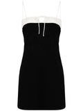 Reformation Sadie Dress — Black/ White/ Red — Size S — Front View
