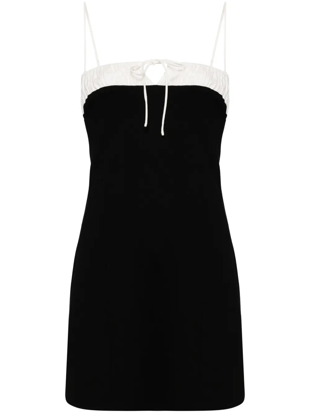 Reformation Sadie Dress — Black/ White/ Red — Size S — Front View