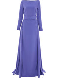 Solace London Shayla Gown — Red/ Purple — Size XS — Front View