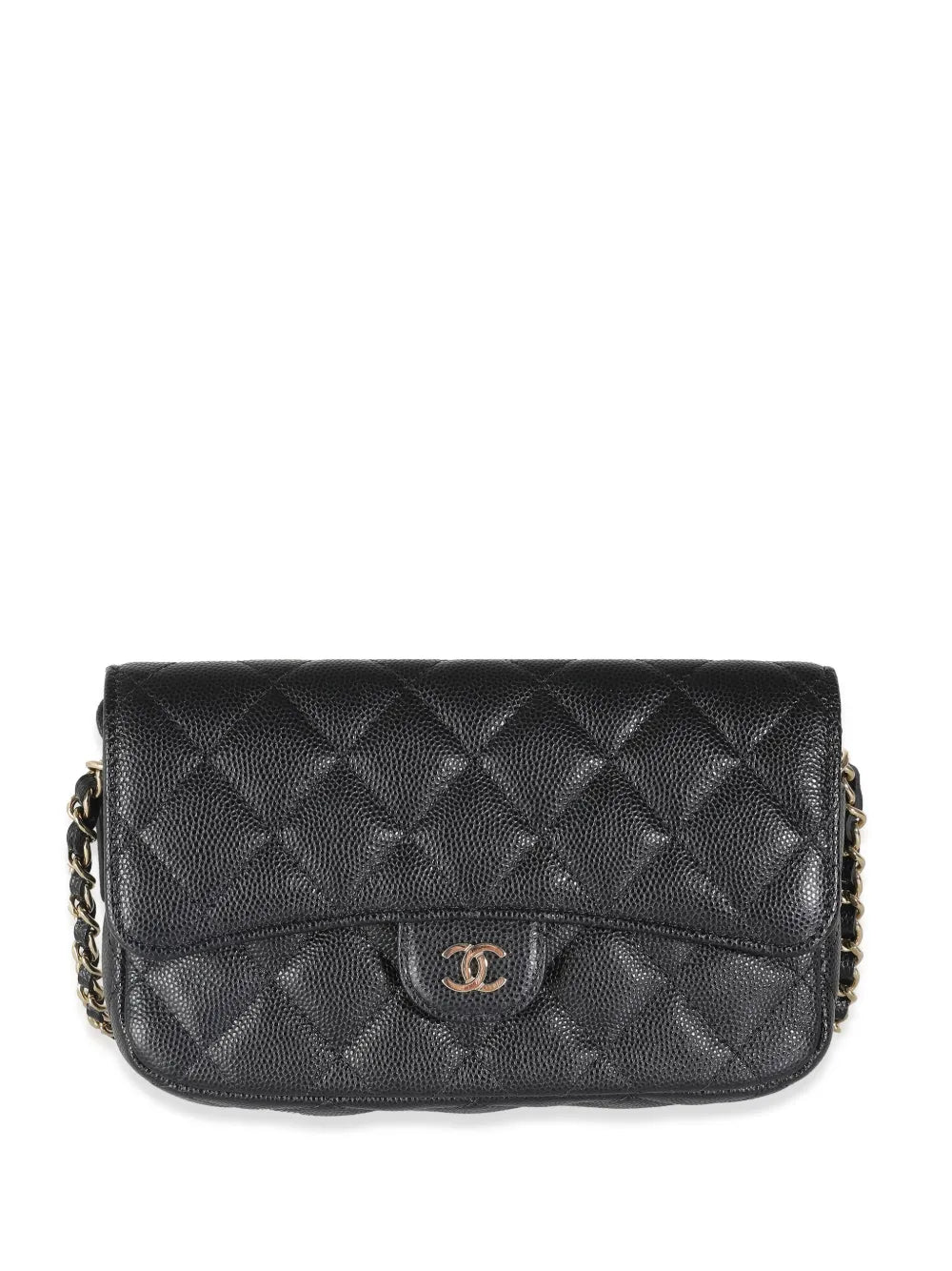 Chanel Pre Owned Diamond Quilted Phone Holder — Same as shown — Size One Size — Front View