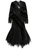 Zimmermann Eden Gown — Black/ Red — Size S — Front View