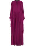 Dolce Gabbana Sheer Gown — Red/ Purple — Size S — Front View