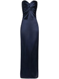 Retrofete Olivine Dress — Blue/ Navy — Size XS — Front View