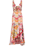 Silvia Tcherassi Saskya Midi Dress — Pink — Size XS — Front View