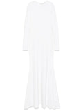 Atu Body Couture Jersey Maxi Dress — White — Size XS — Front View