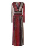 Missoni Pleated Mini Dress — Red — Size XS — Front View