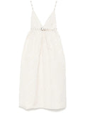 Ganni Stripe Pattern Midi Dress — Same as shown — Size XS — Front View
