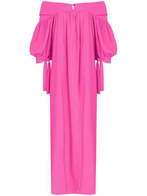 Amir Slama X Jade Picon Off Shoulder Maxi Dress — Pink — Size XS — Front View