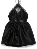 Self Portrait Lace Detailed Mini Dress — Black — Size S — Front View