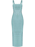Herve Leger The Lillian Gown — Blue — Size XS — Front View