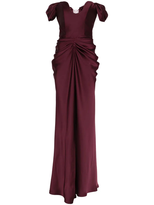 Ana Radu Drape Detail Maxi Dress — Same as shown — Size XS — Front View