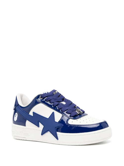 A Bathing Ape?Bape Sta Sneakers — Navy/White — Size US M 3.5 - US W 5 — Side View