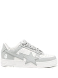 A Bathing Ape?Bape Sta Sneakers — Grey/White — Size US M 11 - US W 12.5 — Front View