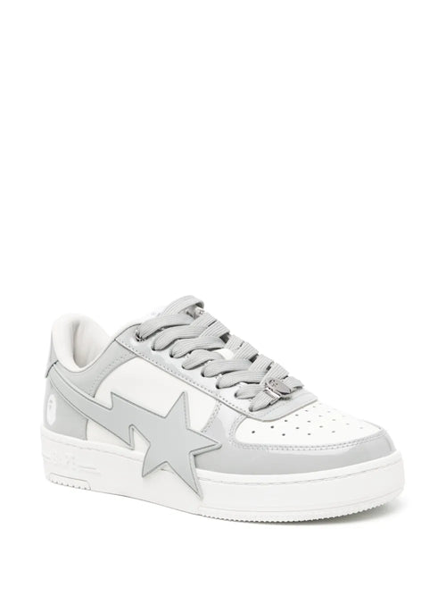 A Bathing Ape?Bape Sta Sneakers — Grey/White — Size US M 11 - US W 12.5 — Side View
