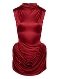 Magda Butrym Draped Cowl Neck Dress — Same as shown — Size L — Front View
