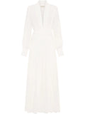 Nicholas Jocelyn Dress — White/ Red — Size XXL — Front View