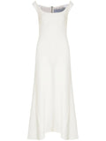Gloria Coelho Corselet Regata Maxi Dress — White — Size XS — Front View