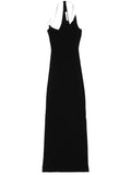 Christopher Esber Levitate Maxi Dress — Black — Size L — Front View