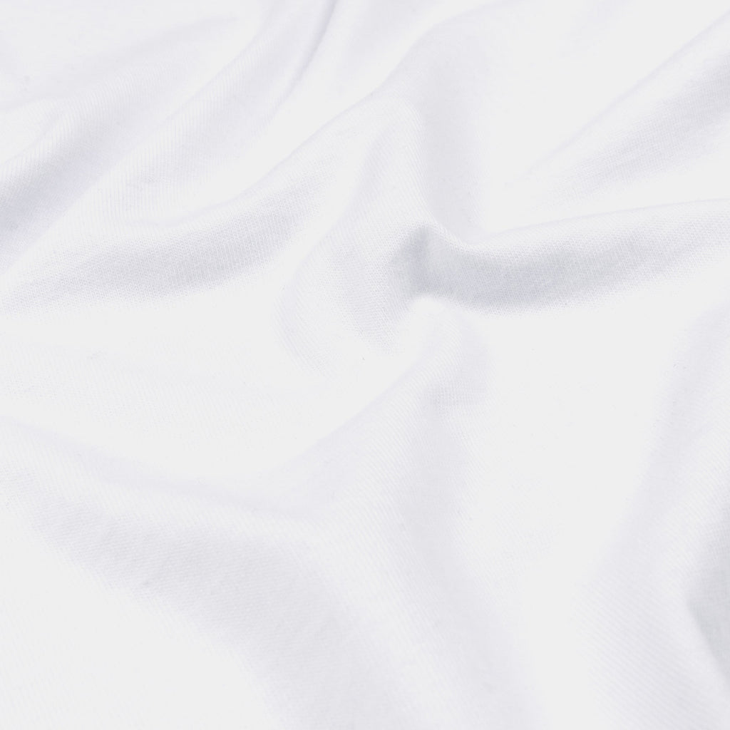 Exclusive Solid Novelty Mens Short Sleeve Shirt (White) — S — Back View
