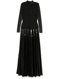 Atu Body Couture Panelled Maxi Dress — Black — Size XS — Front View