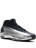 adidas Ae 1 Mid Silver Metallic Sneakers — Black — Size US M 7 - US W 8.5 — Front View