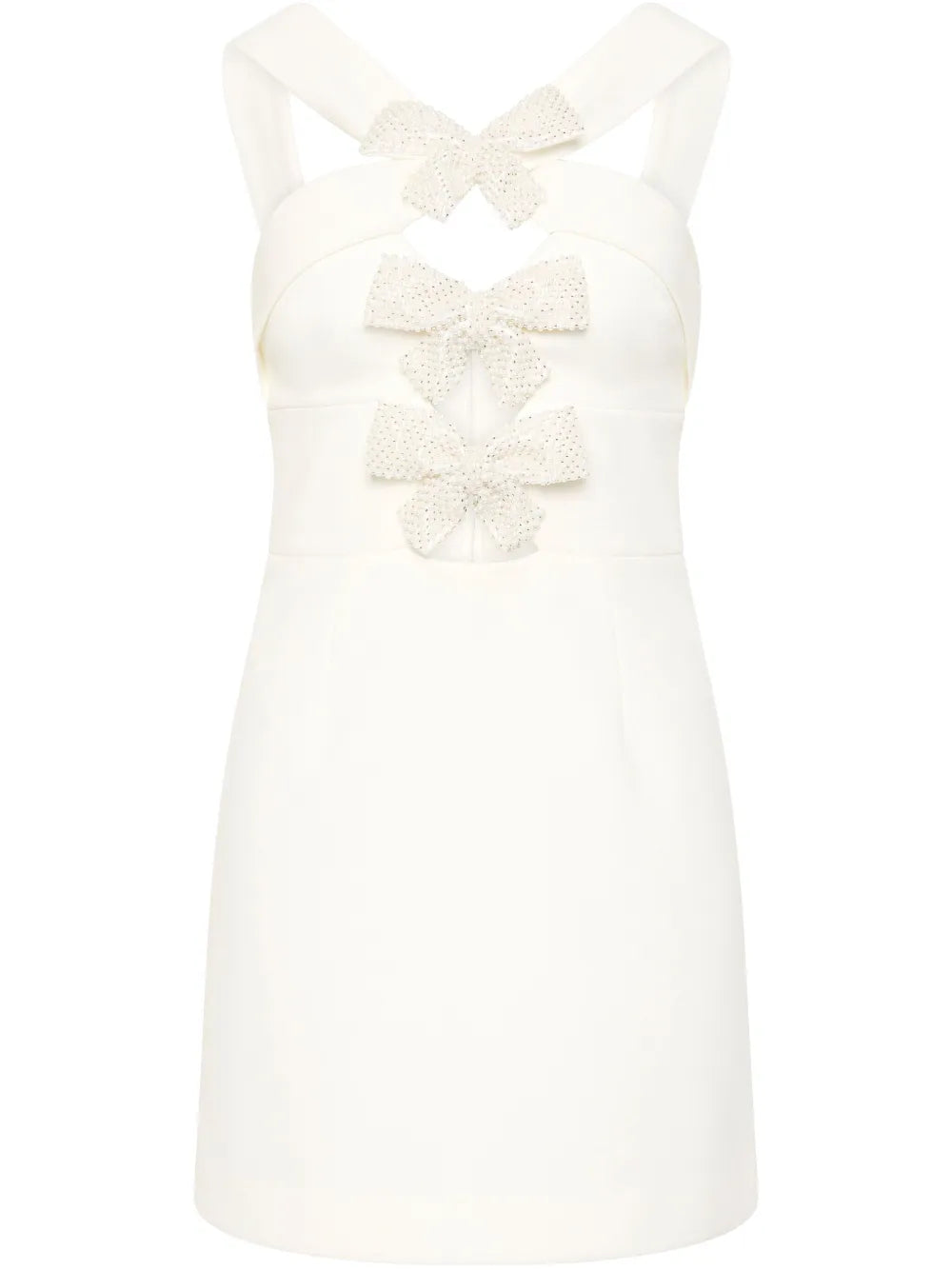 Rebecca Vallance Hermoine Mini Dress — White — Size S — Front View