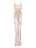 Jenny Packham Only You Maxi Dress — Pink — Size XS — Front View