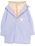 Maison Mihara Yasuhiro Petitcoat Shirt Midi Skirt — Blue — Size XS — Front View